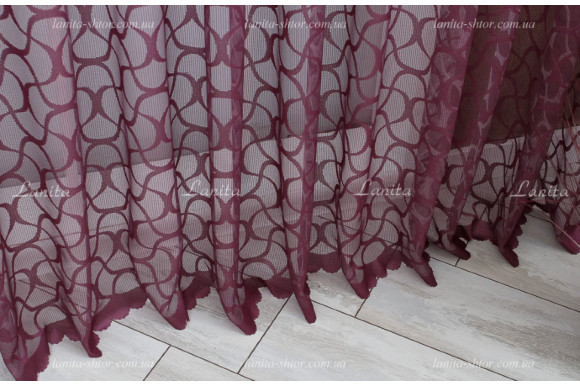 Тюль жаккард Nikos TGR-1749