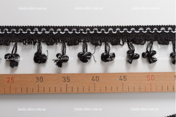 Бахрома для штор BMK1 чорна