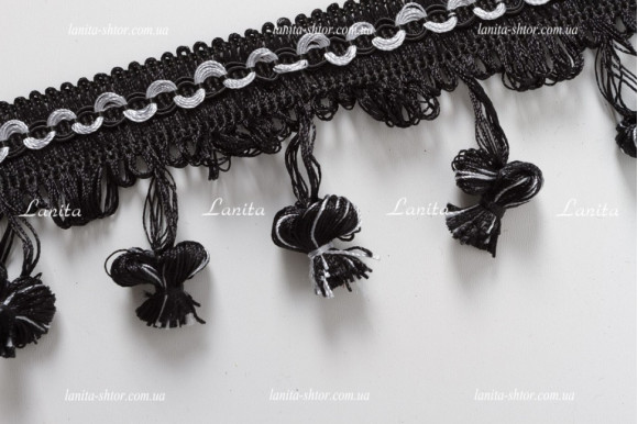 Бахрома для штор BMK1 чорна