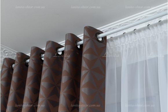 Готові штори жакард Kevyn GS-7718 2,57м/2*2,0м