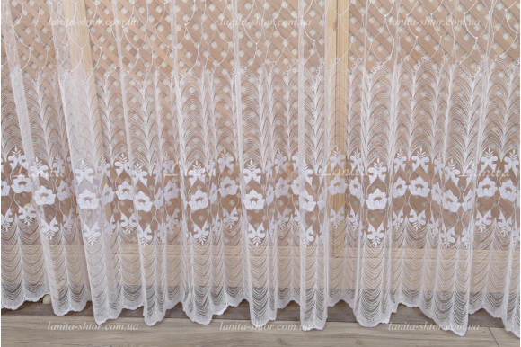 Тюль фатин з вишивкою Veneta TFV-8018