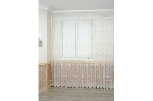 Готовый тюль грек фатин Giulia GT-8118 2,50м/5,0м