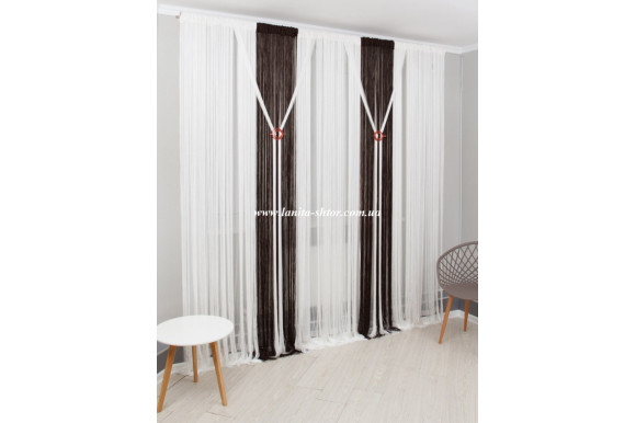 Підхват-шпилька Коло червоний сатин