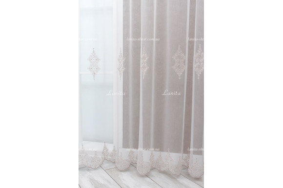 Тюль фатин с люрексом Agila TFV-1685