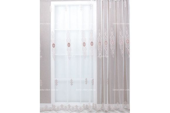 Тюль фатин с люрексом Agila TFV-1685