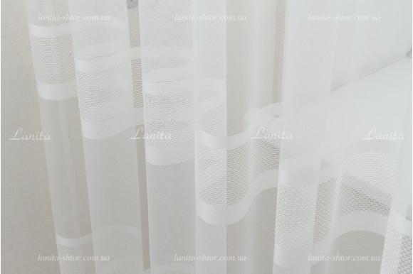 Тюль фатин в смужку Mugler TFP-1942