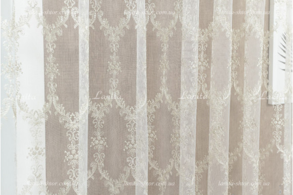 Готовый тюль фатин Adwin GT-7819 2,47м/5,0м Готовый тюль фатин Adwin GT-7819 2,47м/5,0м