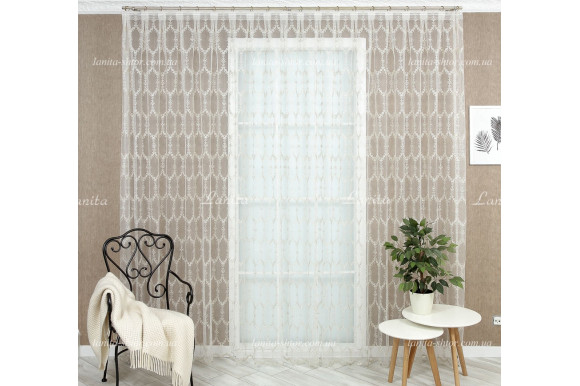 Готовый тюль фатин Adwin GT-7819 2,47м/5,0м