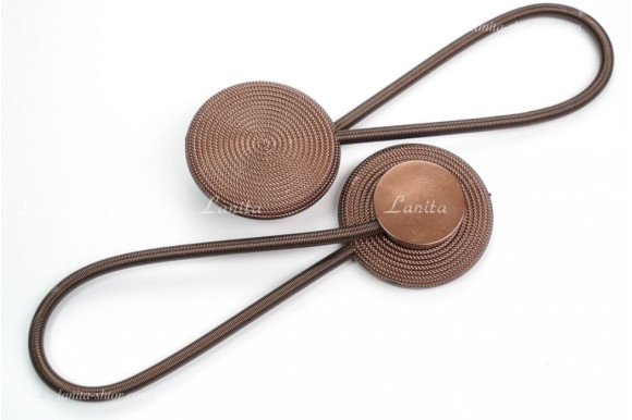 Магніт для штор Коло коричневий