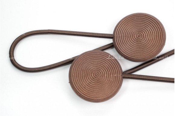 Магніт для штор Коло коричневий