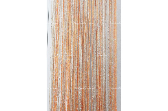 Шторы нити радуга дождик бежево-оранжевые