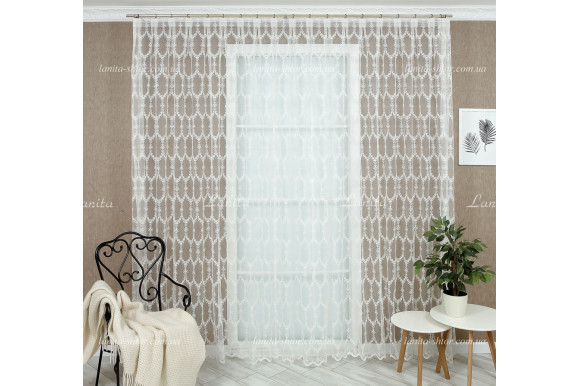 Готовый тюль фатин Adwin GT-7820 2,47м/5,0м