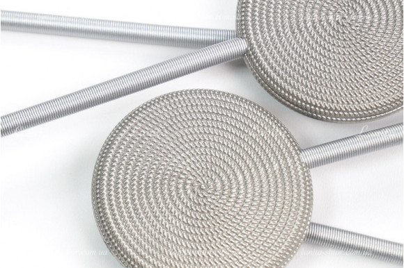 Магнит для штор Круг серый