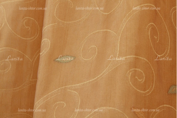 Готові штори Mexx оранжево-теракотові 2,51м/2*2,0м