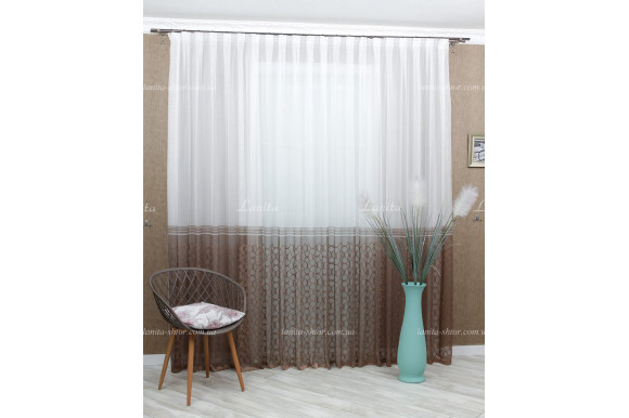 Тюль жаккард Nikos TGR-1752 Тюль жаккард Nikos TGR-1752