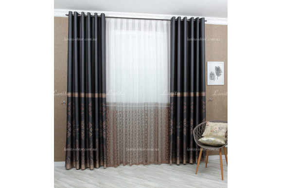 Тюль жаккард Nikos TGR-1752 Тюль жаккард Nikos TGR-1752