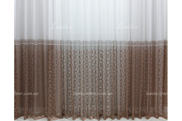 Тюль жаккард Nikos TGR-1752 Тюль жаккард Nikos TGR-1752