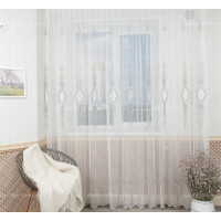Готовый тюль микросетка лен Ajoure GT-8123 2,50м/4,0м