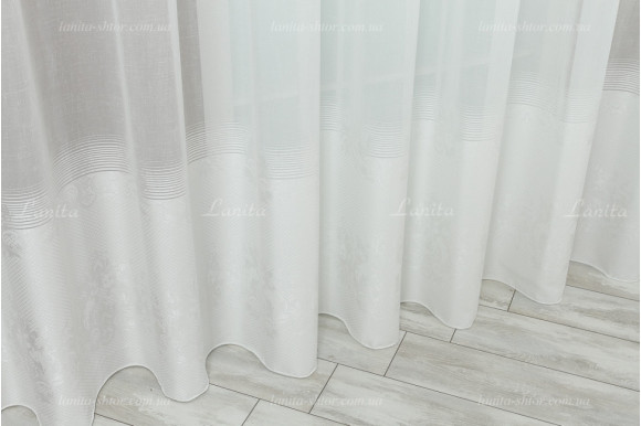 Тюль лен-жаккард Paolo TLG-7824