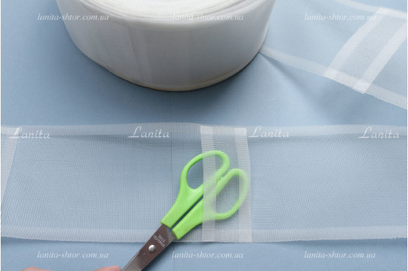 Лента фальш-люверс прозрачная жесткая LFL-10-1200