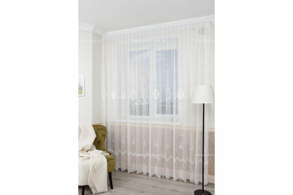 Готовый тюль микросетка лен Ajoure GT-8125 2,50м/4,0м