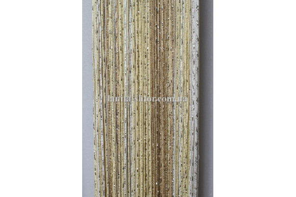 Шторы нити радуга дождик светло-бежевые