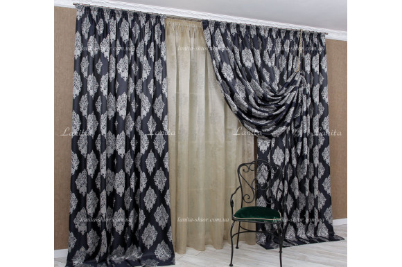 Штора корона жаккард Bohemia SG-092