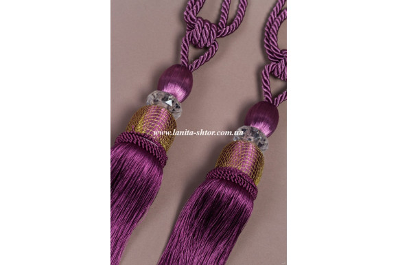 Кисти для штор KCS фиолетовые