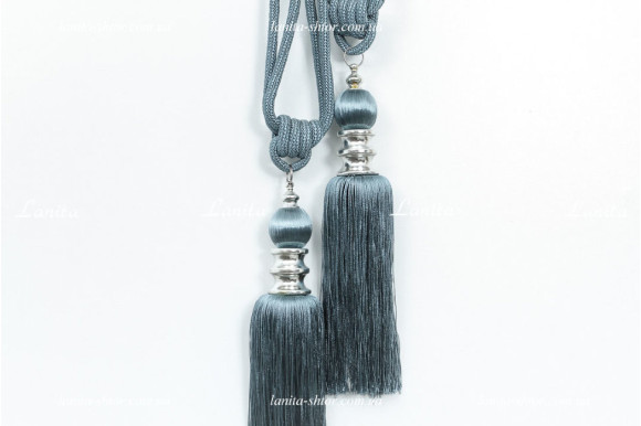 Кисти для штор KHD-6741 сизые