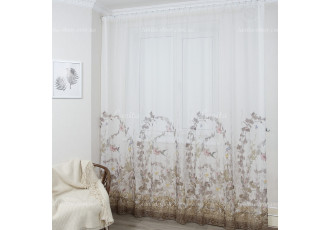 Готовый тюль лен Polly GT-2141 2,50м/2,70м