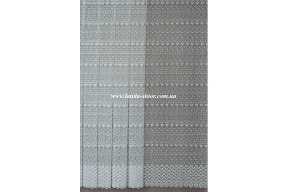 Тюль фатин белый Solar 1187-01 Тюль фатин белый Solar 1187-01