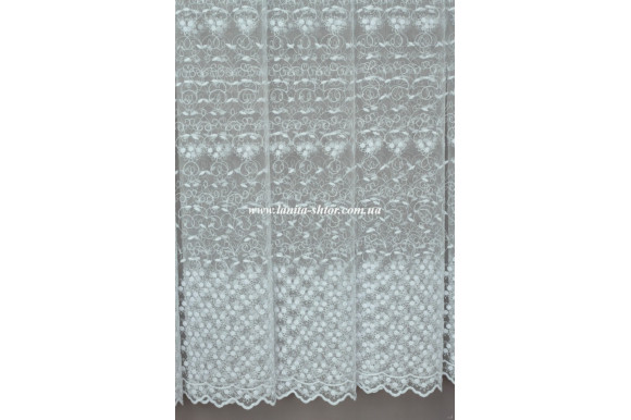 Тюль фатин белый Solar 1187-01