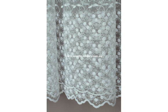 Тюль фатин белый Solar 1187-01 Тюль фатин белый Solar 1187-01