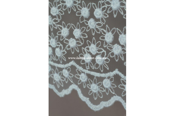 Тюль фатин белый Solar 1187-01 Тюль фатин белый Solar 1187-01