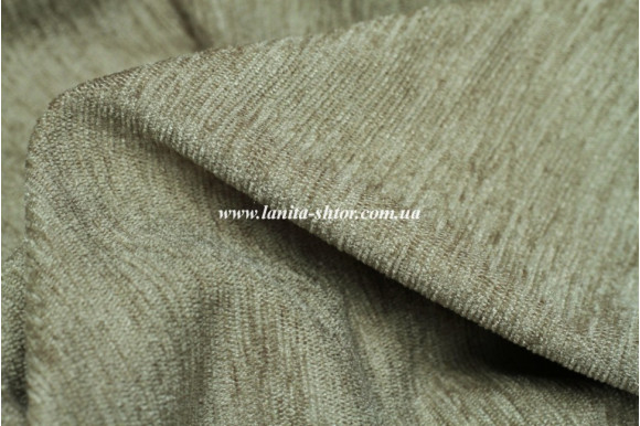 Шторы шенилл серо-фисташковые М12-1135
