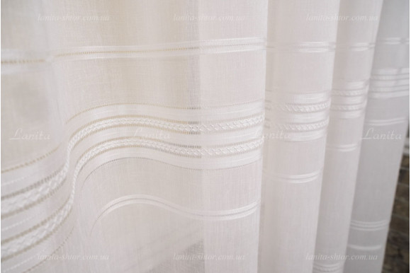Тюль льон в смужку Alma TSL-8428