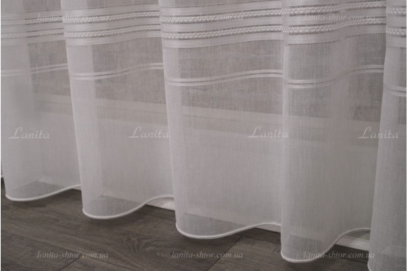 Тюль льон в смужку Alma TSL-8428