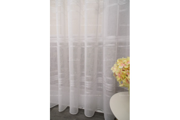 Тюль льон в смужку Alma TSL-8428