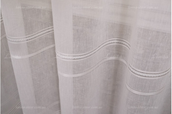 Тюль льон в смужку Alma TSL-8428