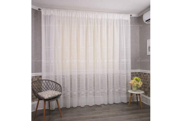 Тюль льон в смужку Alma TSL-8428