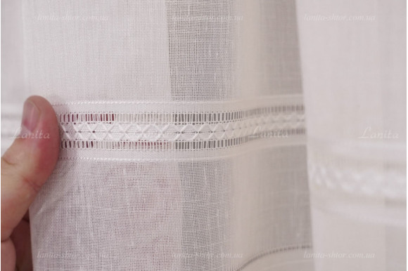 Тюль льон в смужку Alma TSL-8428