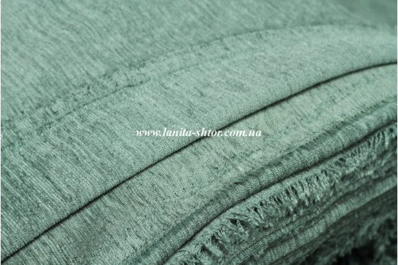 Шторы шенилл бирюзовые М12-1136