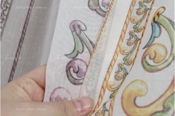 Арка юбка лен ZA-8229 0,83м/6,0м