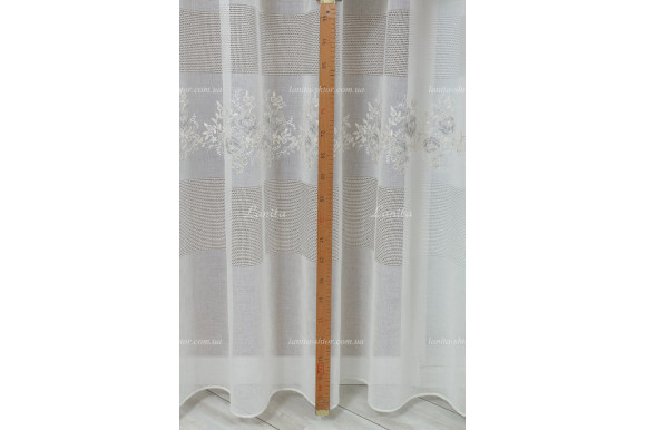 Тюль лен с вышивкой Edel TLV-2144