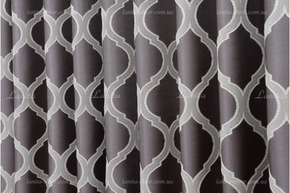 Готовые шторы жаккард-сатин Dupont GS-8030 2,62м/2*2,0м