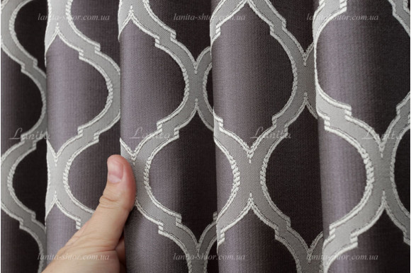 Готовые шторы жаккард-сатин Dupont GS-8030 2,62м/2*2,0м