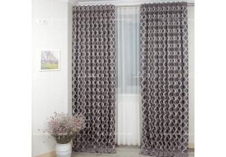 Готовые шторы жаккард-сатин Dupont GS-8030 2,62м/2*2,0м