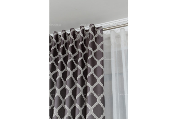 Готовые шторы жаккард-сатин Dupont GS-8030 2,62м/2*2,0м