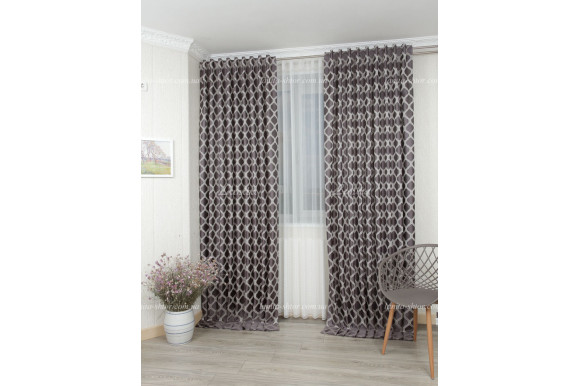 Готовые шторы жаккард-сатин Dupont GS-8030 2,62м/2*2,0м