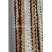 Штори-нитки крупна спіраль біло-коричнева